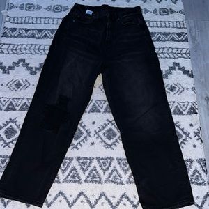 American Eagle Black Mom Jeans